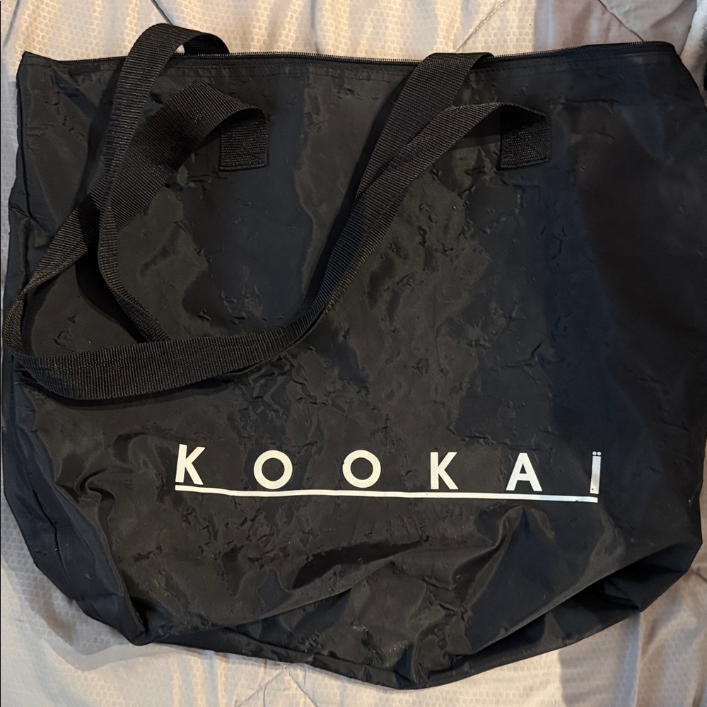 Kookai Black Carryall Large Tote Bag